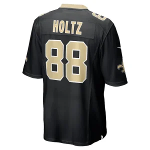 J.p. holtz new orleans saints nike game player jersey Black L