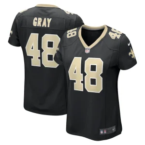 J.t. gray new orleans saints nike womens game jersey Black