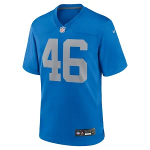 Jack campbell detroit lions nike alternate game jersey Blue M