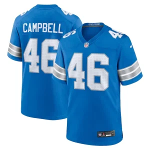 Jack campbell detroit lions nike game jersey Blue