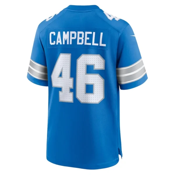 Jack campbell detroit lions nike game jersey Blue L