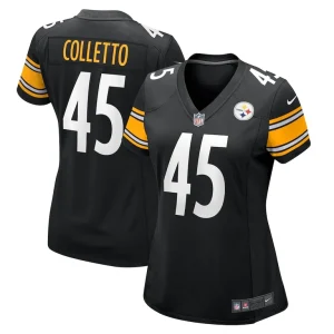 Jack colletto pittsburgh steelers nike womens game jersey Black