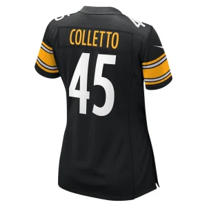 Jack colletto pittsburgh steelers nike womens game jersey Black L