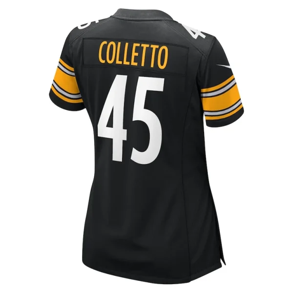 Jack colletto pittsburgh steelers nike womens game jersey Black L