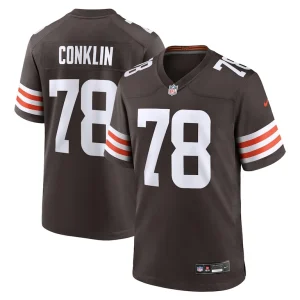 Jack conklin cleveland browns nike team game jersey Brown