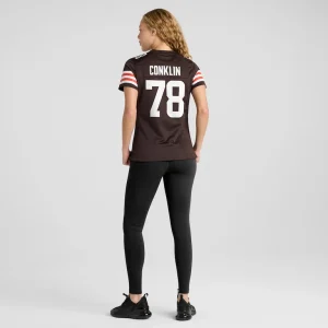 Jack conklin cleveland browns nike womens game jersey Brown 2XL