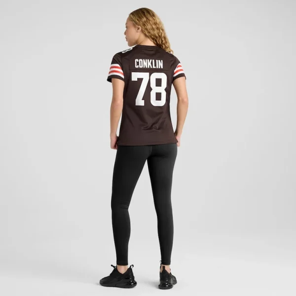 Jack conklin cleveland browns nike womens game jersey Brown 2XL
