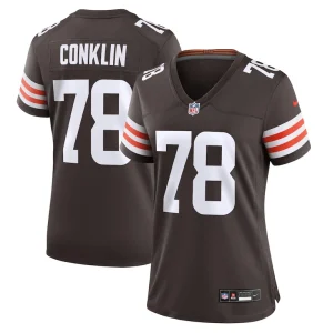 Jack conklin cleveland browns nike womens game jersey Brown