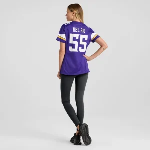 Jack del rio minnesota vikings nike womens game retired player jersey Purple 2XL