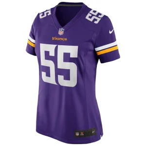 Jack del rio minnesota vikings nike womens game retired player jersey Purple M