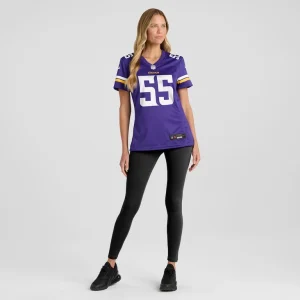 Jack del rio minnesota vikings nike womens game retired player jersey Purple XL