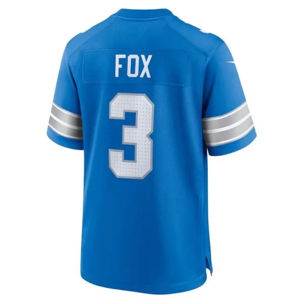 Jack fox detroit lions nike team game jersey Blue L
