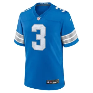 Jack fox detroit lions nike team game jersey Blue M