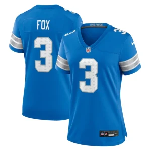 Jack fox detroit lions nike womens team game jersey Blue