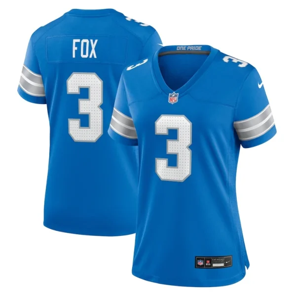 Jack fox detroit lions nike womens team game jersey Blue