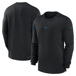 Jacksonville jaguars nike 2023 sideline performance long sleeve t shirt Black