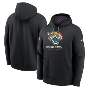 Jacksonville jaguars nike 2024 nfl crucial catch club pullover hoodie Black