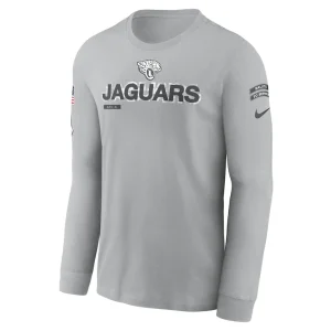 Jacksonville jaguars nike 2024 salute to service long sleeve t shirt Gray M