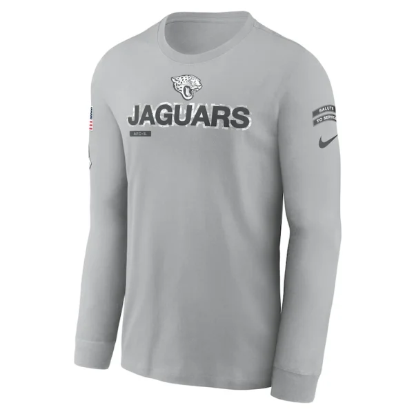 Jacksonville jaguars nike 2024 salute to service long sleeve t shirt Gray M