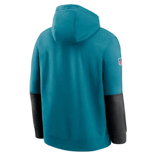 Jacksonville jaguars nike 2024 sideline club pullover hoodie Teal L