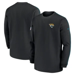 Jacksonville jaguars nike 2024 sideline coaches long sleeve top Black
