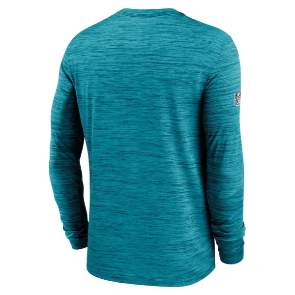 Jacksonville jaguars nike 2024 sideline velocity performance long sleeve t shirt Teal L