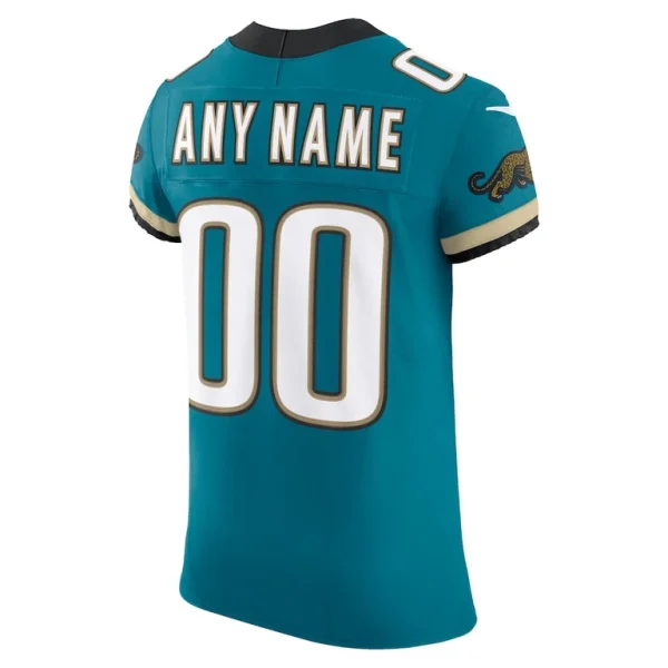 Jacksonville jaguars nike alternate vapor f.u.s.e. elite custom jersey Teal 48