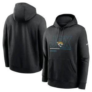 Jacksonville jaguars nike city code club fleece pullover hoodie Black