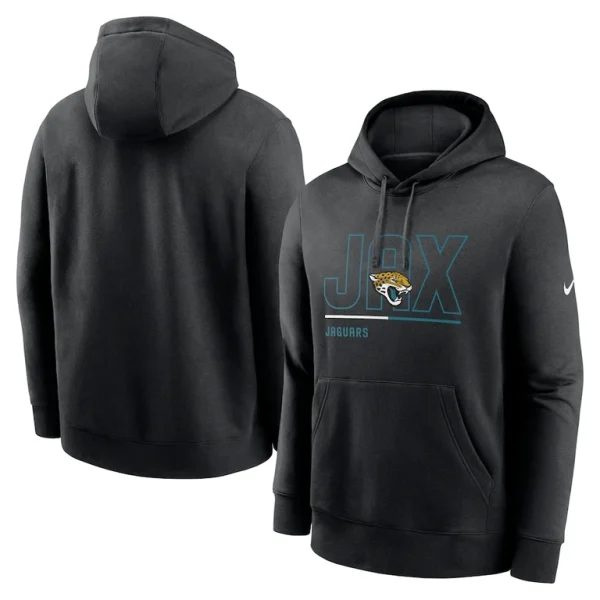 Jacksonville jaguars nike city code club fleece pullover hoodie Black
