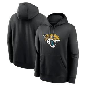 Jacksonville jaguars nike club logo pullover hoodie Black