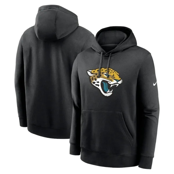Jacksonville jaguars nike club logo pullover hoodie Black