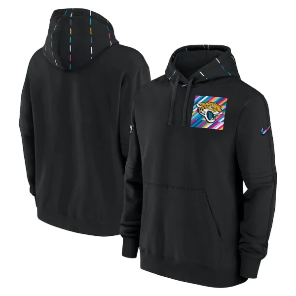 Jacksonville jaguars nike crucial catch club pullover hoodie Black