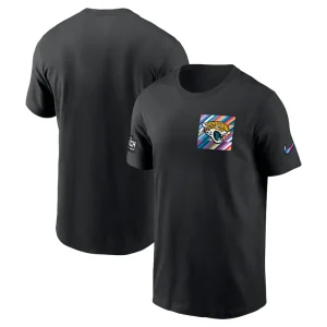 Jacksonville jaguars nike crucial catch sideline tri blend t shirt Black
