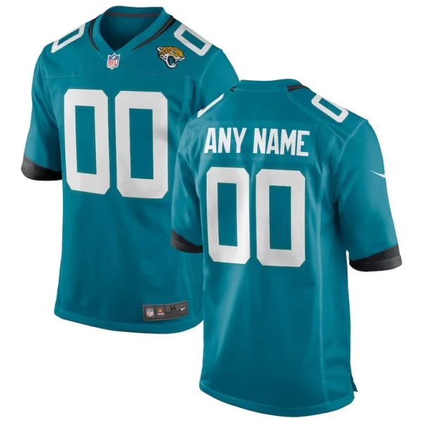 Jacksonville jaguars nike custom team game jersey Teal