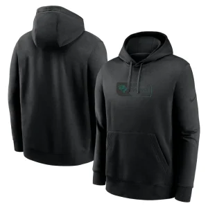 Jacksonville jaguars nike edge french terry club pullover hoodie Black