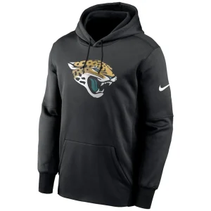 Jacksonville jaguars nike fan gear primary logo therma performance pullover hoodie Black M