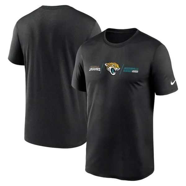 Jacksonville jaguars nike horizontal lockup legend performance t shirt Black