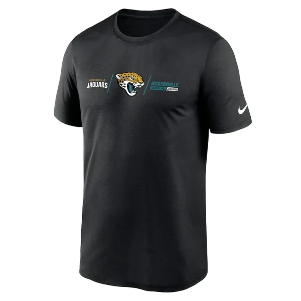 Jacksonville jaguars nike horizontal lockup legend performance t shirt Black M