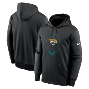 Jacksonville jaguars nike icon performance pullover hoodie Black