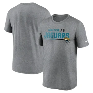 Jacksonville jaguars nike legend team shoutout performance t shirt Heather gray