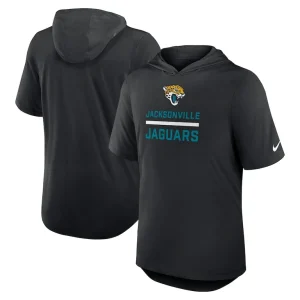 Jacksonville jaguars nike lockup tri blend hoodie t shirt Black