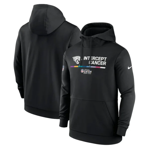 Jacksonville jaguars nike nfl crucial catch therma performance pullover hoodie Black