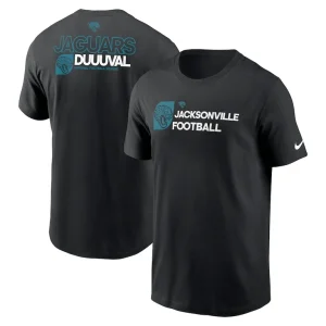 Jacksonville jaguars nike outline t shirt Black