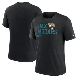 Jacksonville jaguars nike overlap lockup tri blend t shirt Black