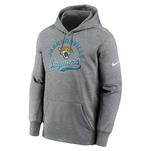 Jacksonville jaguars nike performance fleece pullover hoodie Heather gray M