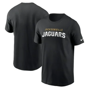 Jacksonville jaguars nike primetime wordmark essential t shirt Black