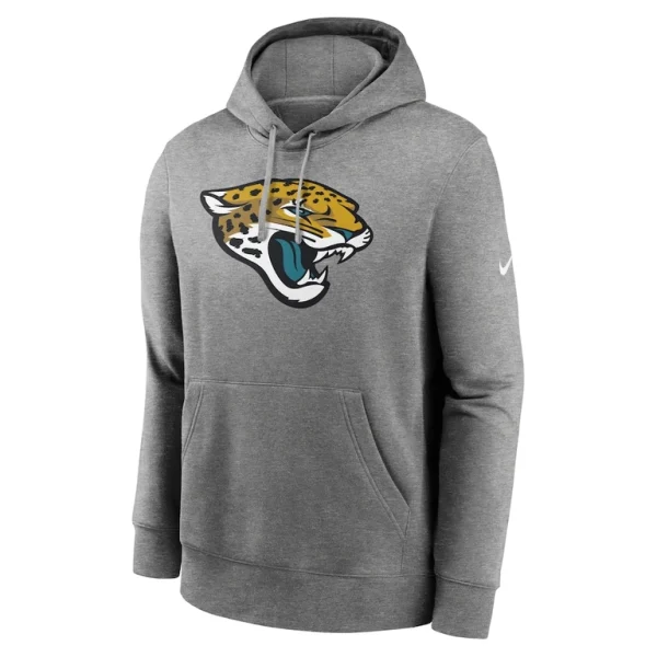 Jacksonville jaguars nike rewind club fleece pullover hoodie Heathered gray M