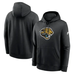 Jacksonville jaguars nike rewind club logo pullover hoodie Black
