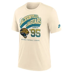 Jacksonville jaguars nike rewind tri blend t shirt natural Multi M