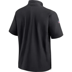 Jacksonville jaguars nike sideline coach short sleeve hoodie quarter zip jacket Black L